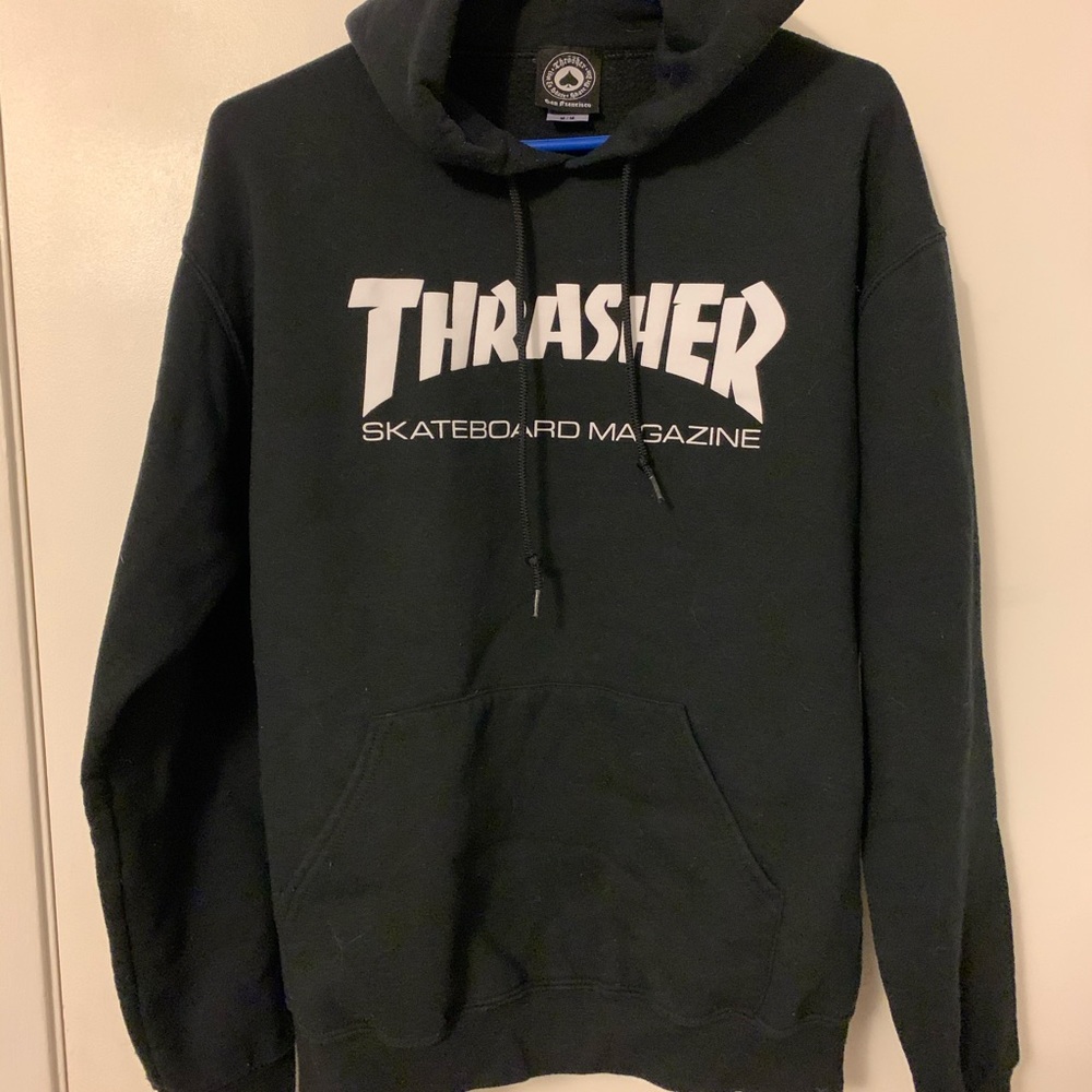 Black thrasher hoodie